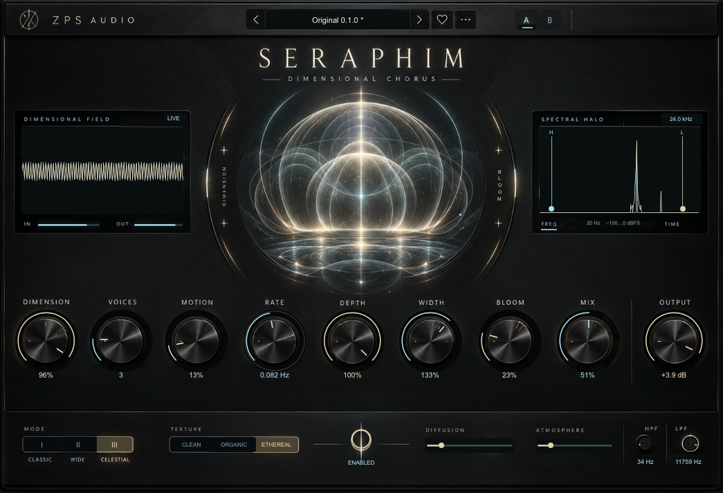 Seraphim 0.2.0 native plugin editor