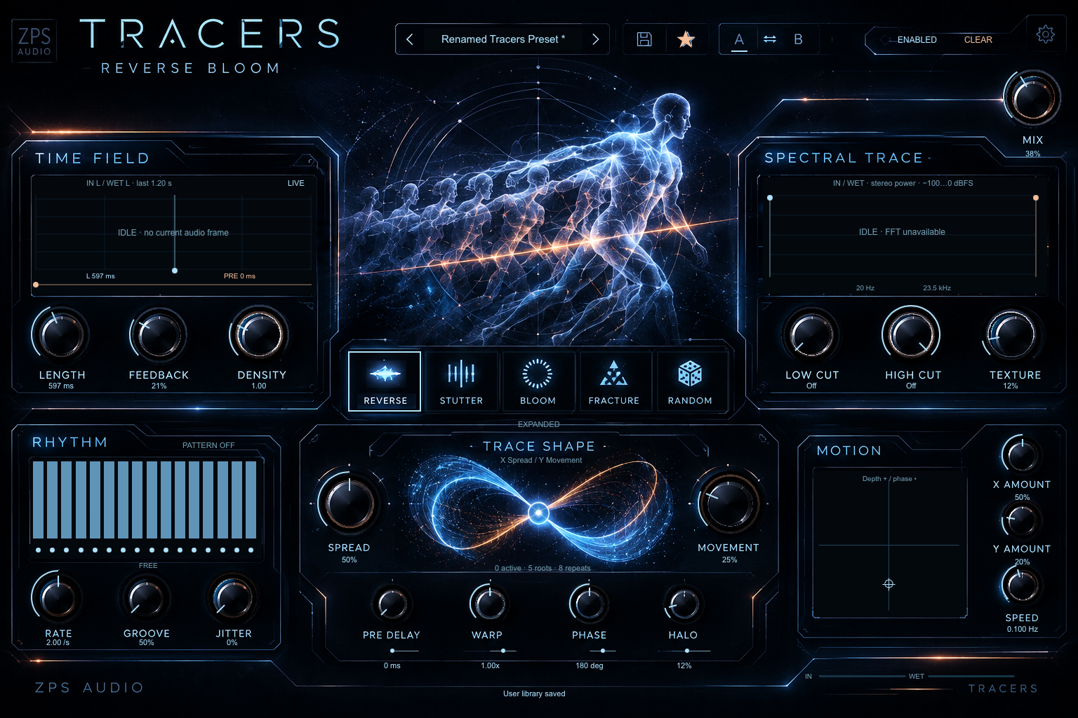 Tracers 1.0.0 native plugin editor